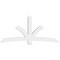 Ekena Millwork Davenport Architectural Grade PVC Gable Bracket, 96"W x 44"H x 6"D x 6"F, 11/12 Pitch GBP096X44X0606DAV00 - alternate 4